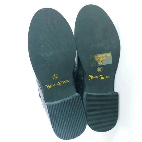 Nature Breeze Womens Riding Boots Black‎ 5.5 - Picture 5 of 11